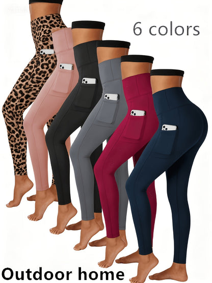 Women's Dark Gray Knit High-Waist Pants – Gray option – main product image