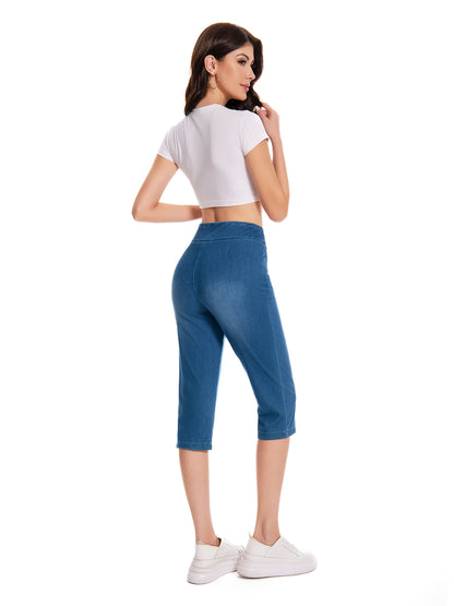 Women's Denim Capri Pants - Regular Fit detail view