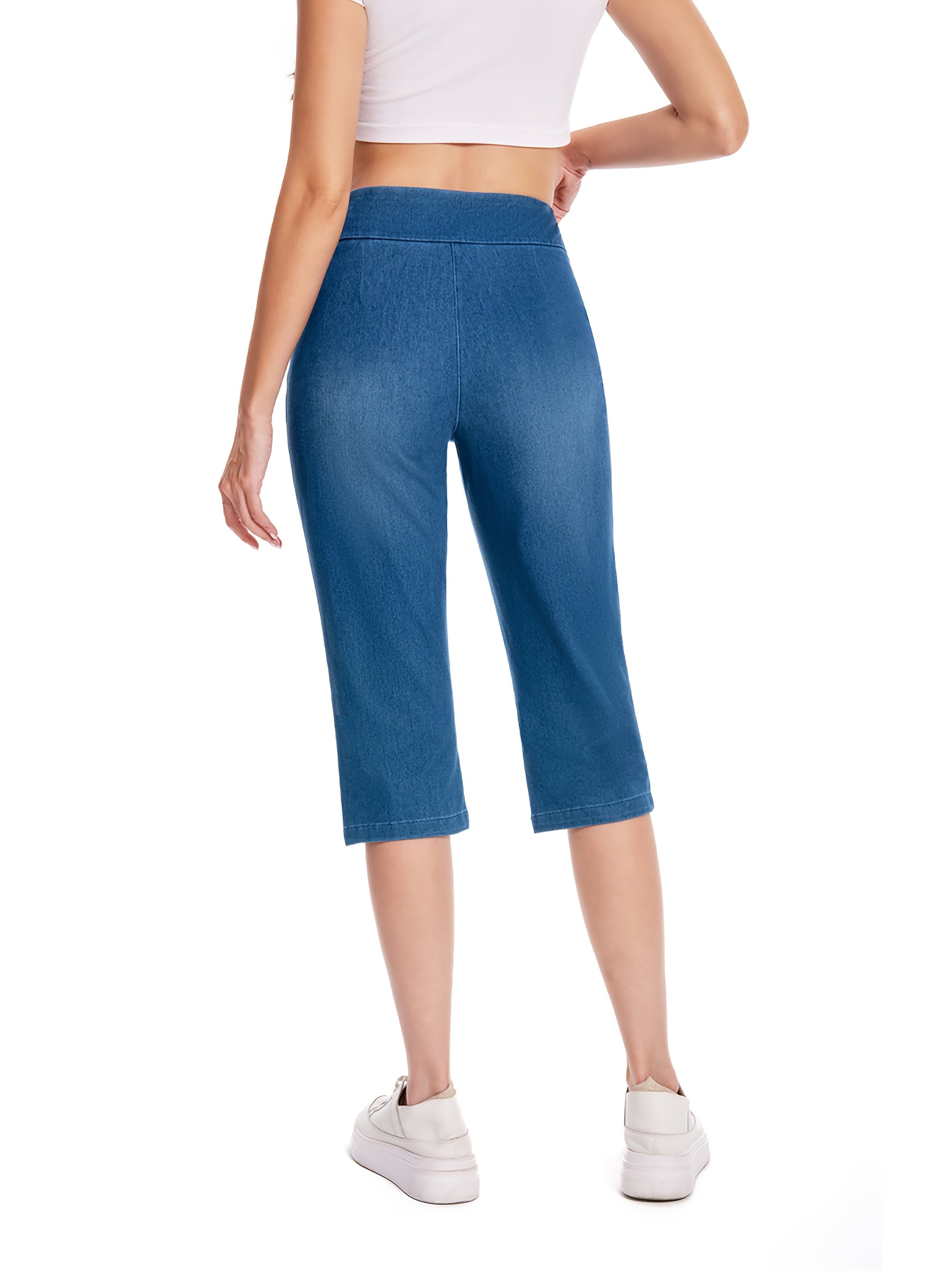 Women's Denim Capri Pants - Regular Fit detail view