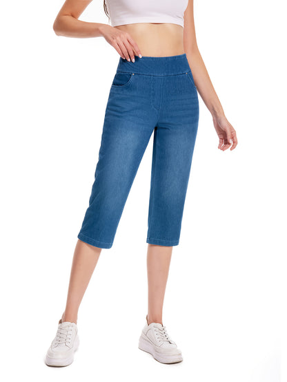 Women's Denim Capri Pants - Regular Fit detail view