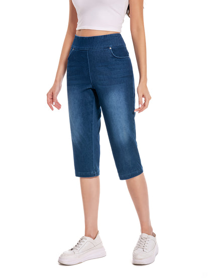 Women's Denim Capri Pants - Regular Fit detail view