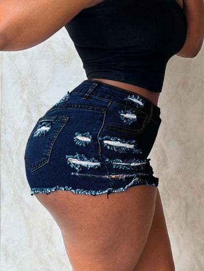 Women's Denim Shorts - Stretch – 3-Color Selection detail view