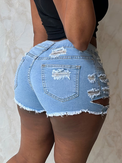Women's Denim Shorts - Stretch – 3-Color Selection detail view