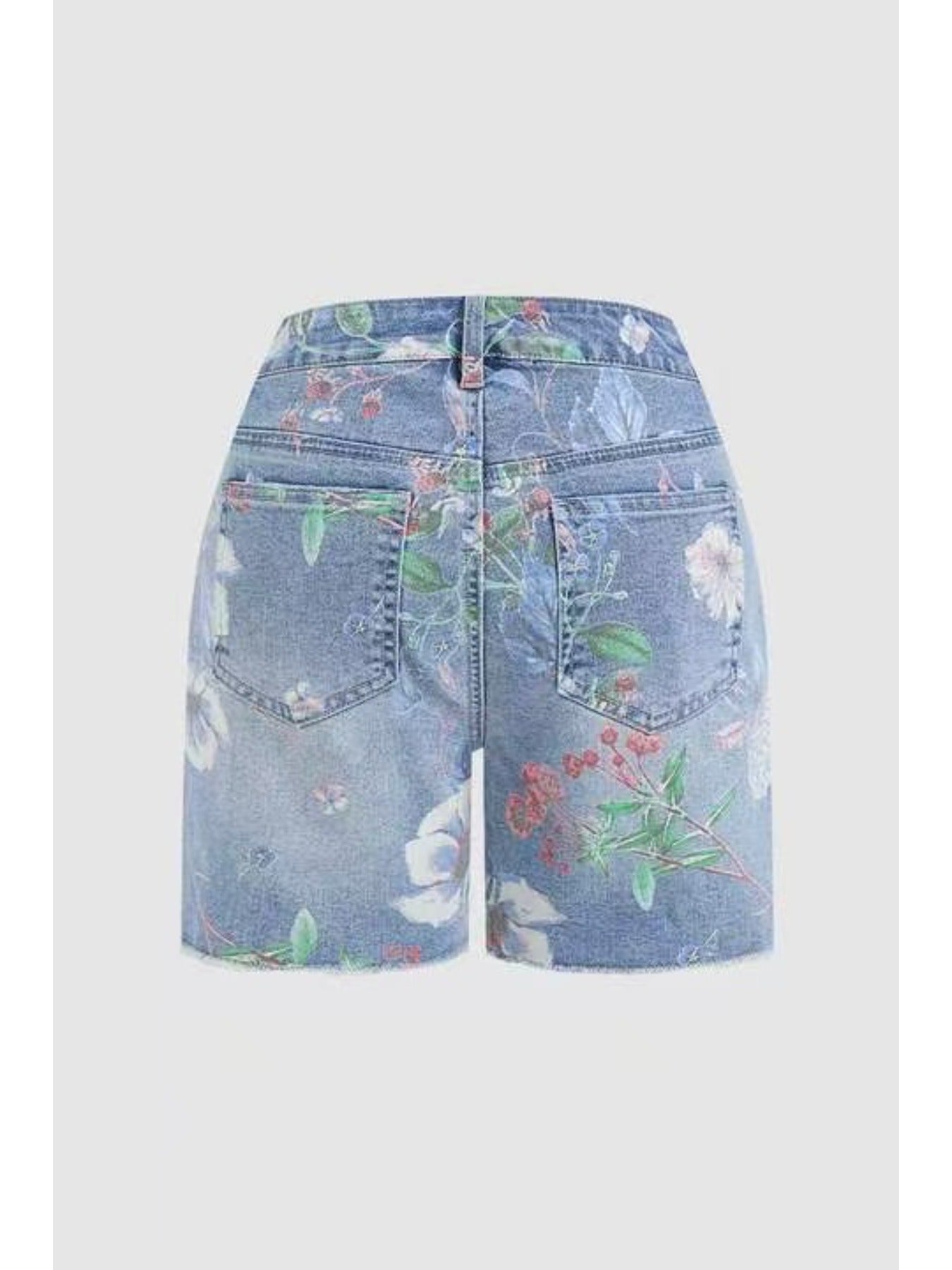 Women's Denim Shorts - Stretch – Multicolor Denim Wash 03621 detail view