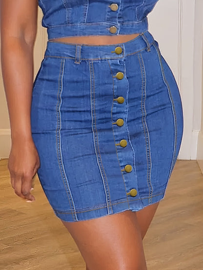 Women's Denim Shorts - Stretch With Pockets Active – view 6