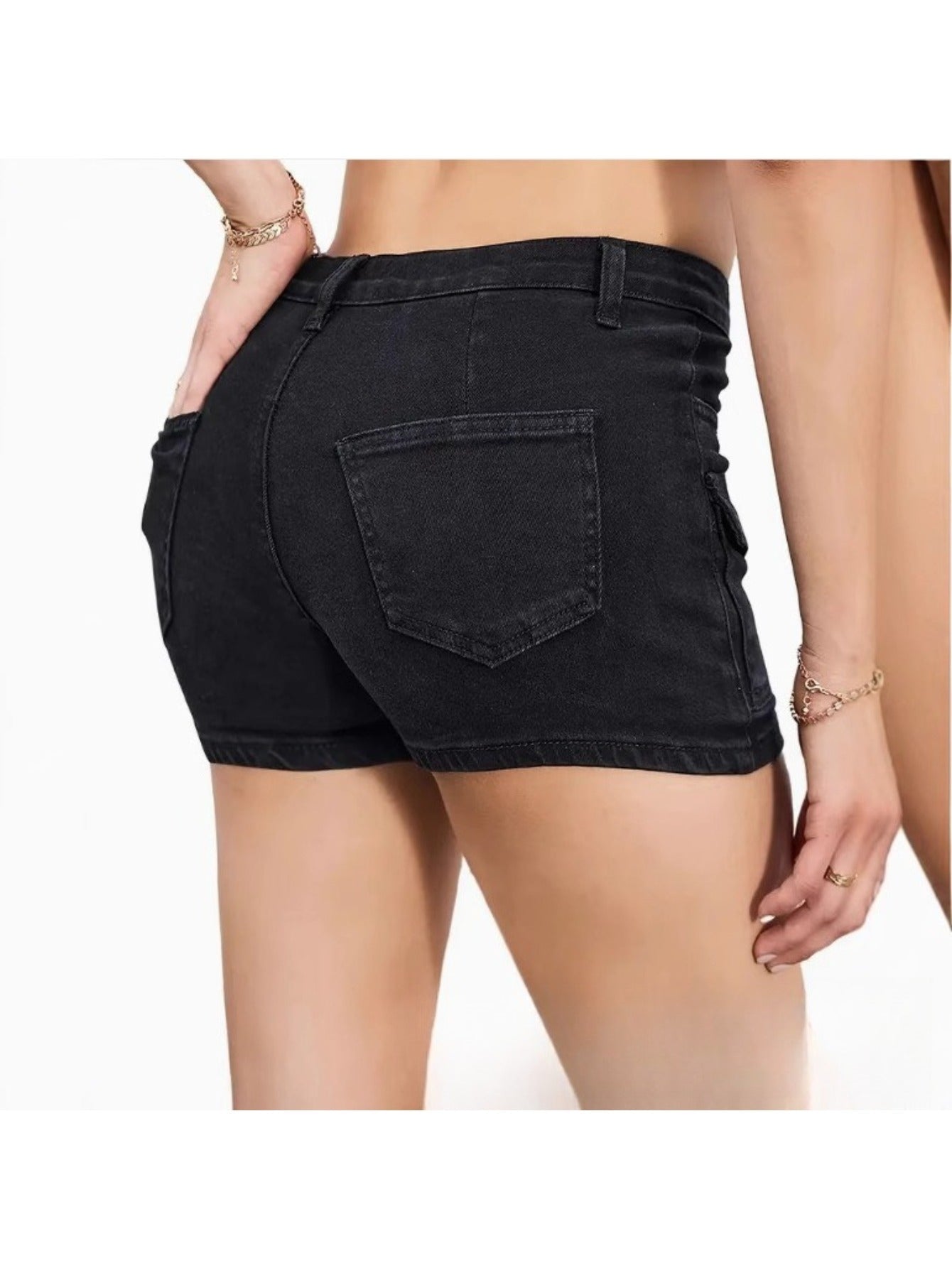 Women's Denim Shorts - Stretch With Pockets Active Style detail view
