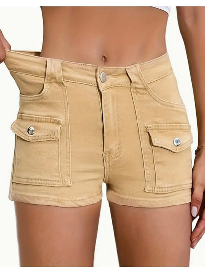 Women's Denim Shorts - Stretch With Pockets Active Style detail view