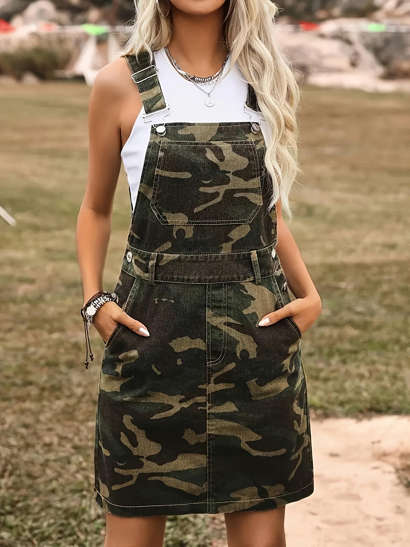 Women's Denim Skirt - Versatile Everyday Style Mixed Colors detail view