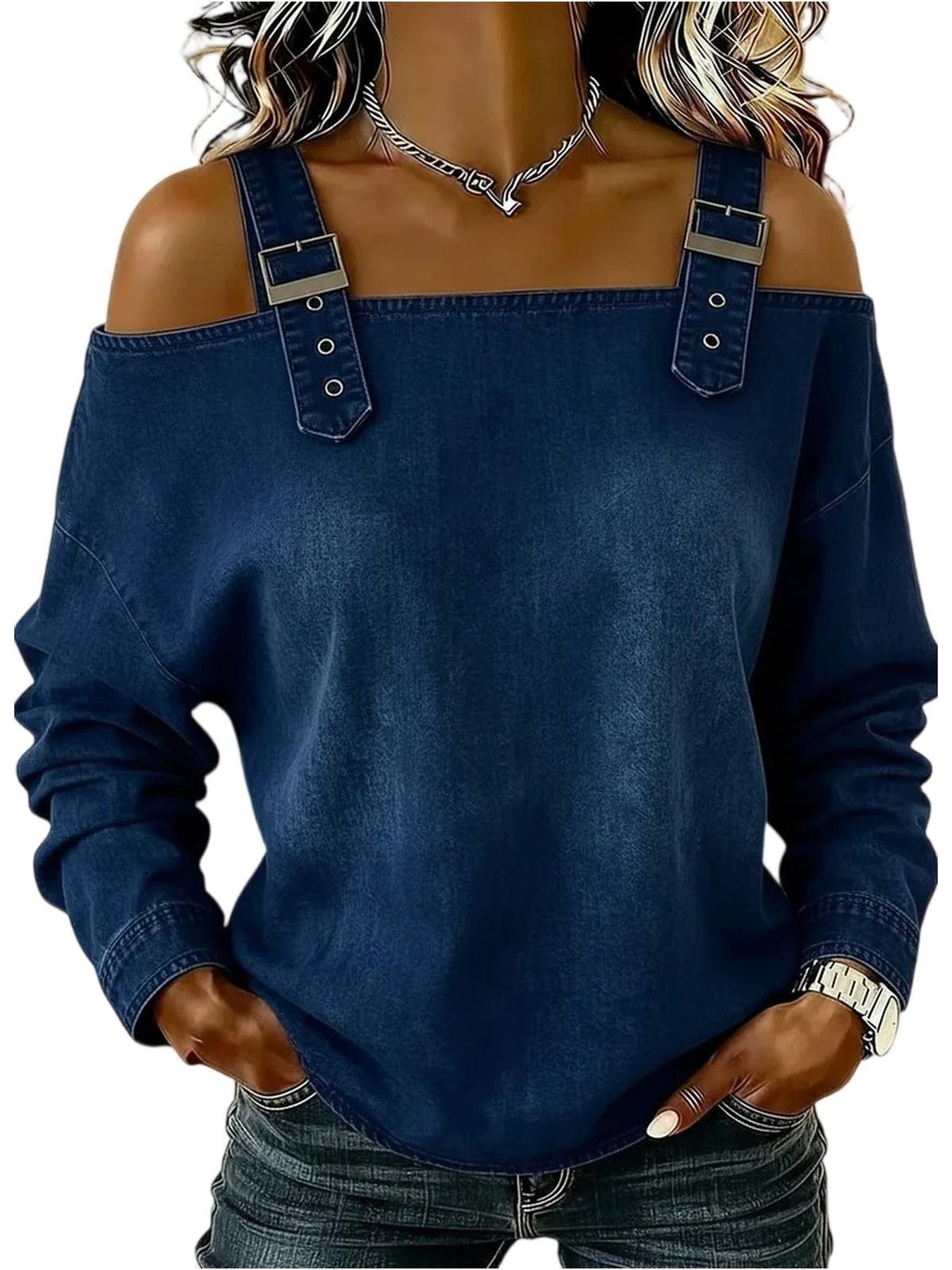 Women's Dress - Long Sleeve detail view