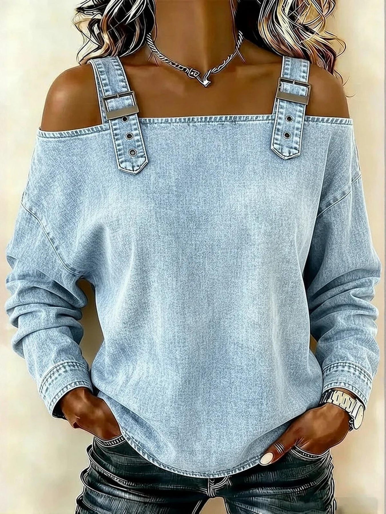 Women's Dress - Long Sleeve detail view