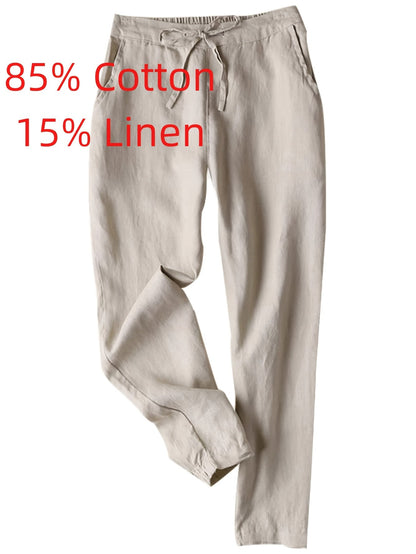 Women's Dress Pants - High Waist Relaxed fit – Black option – view 5