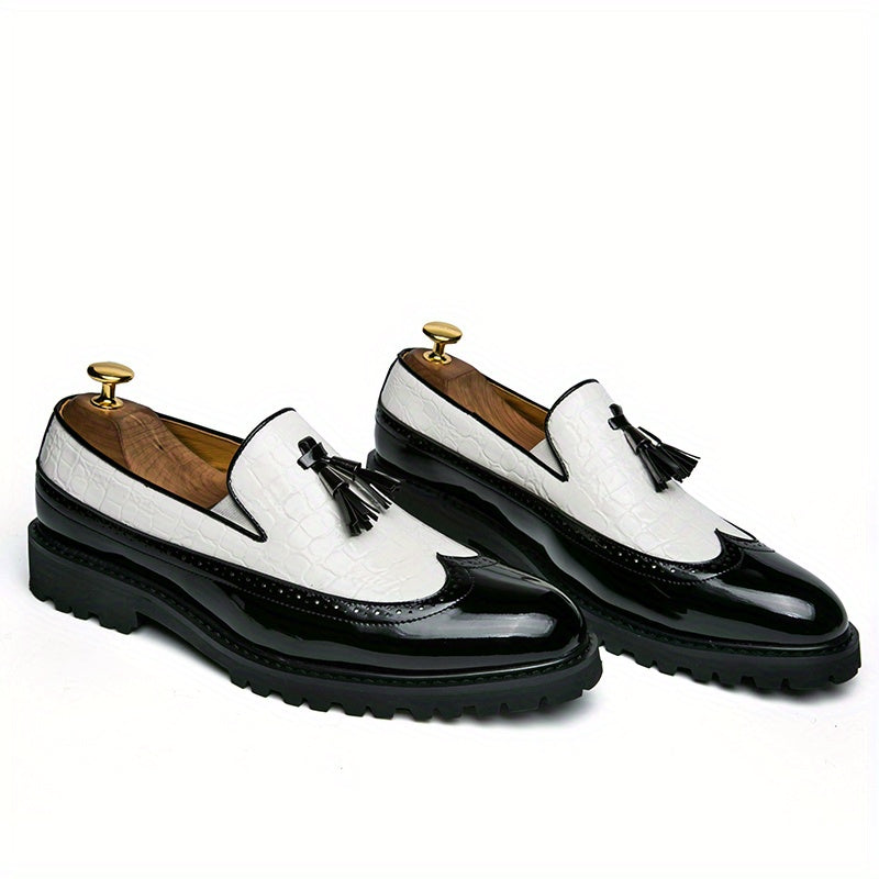 Women's Dress Shoes & Oxfords - Slip-On for Everyday Wear – Black And White – view 2