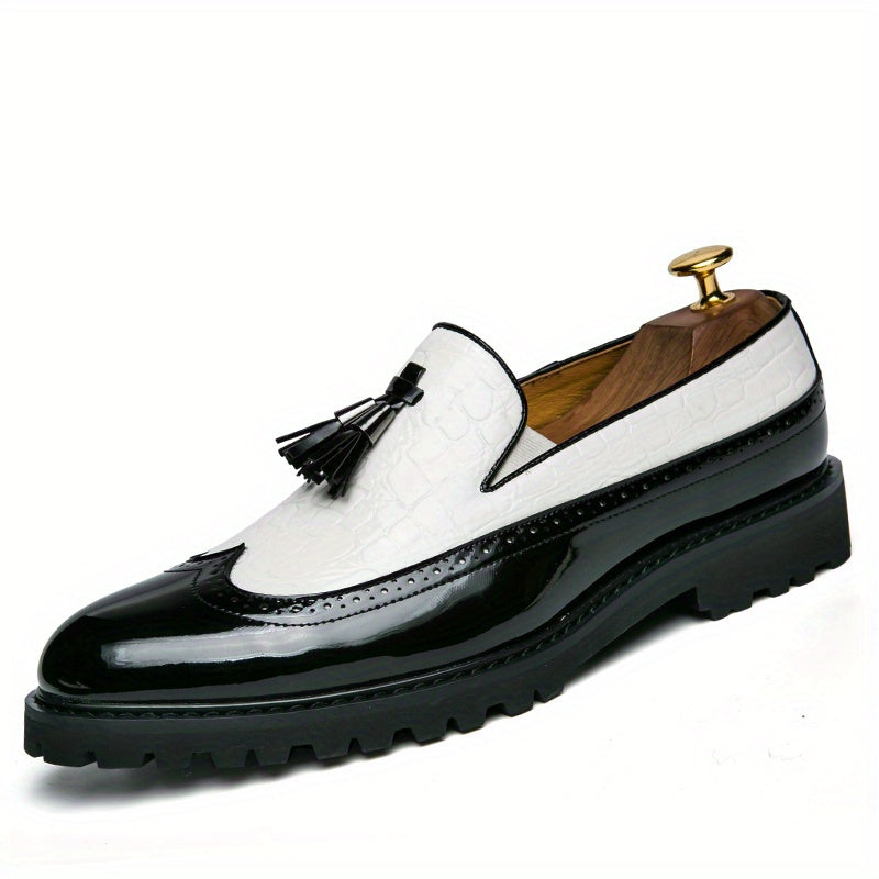 Women's Dress Shoes & Oxfords - Slip-On for Everyday Wear – Black And White – view 4