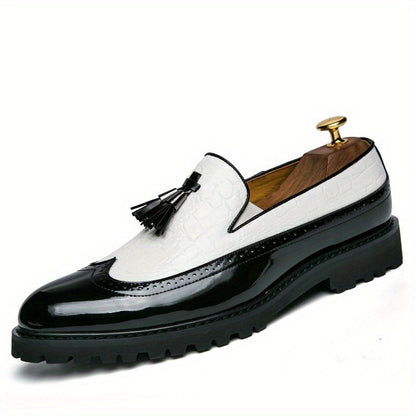 Women's Dress Shoes & Oxfords - Slip-On for Everyday Wear – Black And White – view 4
