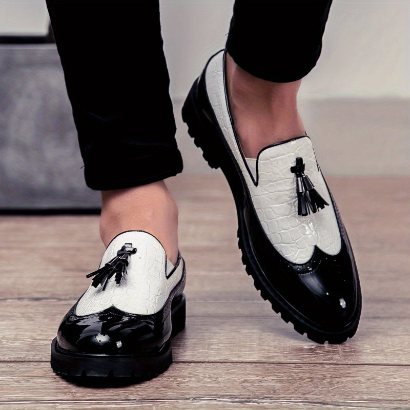 Women's Dress Shoes & Oxfords - Slip-On for Everyday Wear – Black And White – view 5