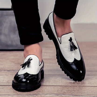 Women's Dress Shoes & Oxfords - Slip-On for Everyday Wear – Black And White – view 5