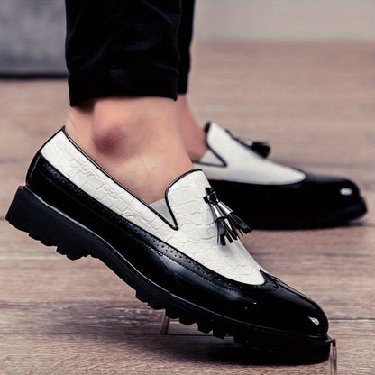Women's Dress Shoes & Oxfords - Slip-On for Everyday Wear – Black And White – view 7