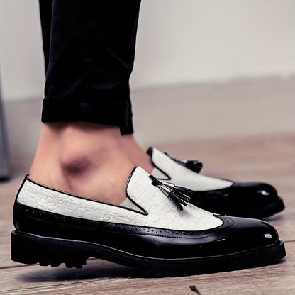 Women's Dress Shoes & Oxfords - Slip-On for Everyday Wear – Black And White – view 9