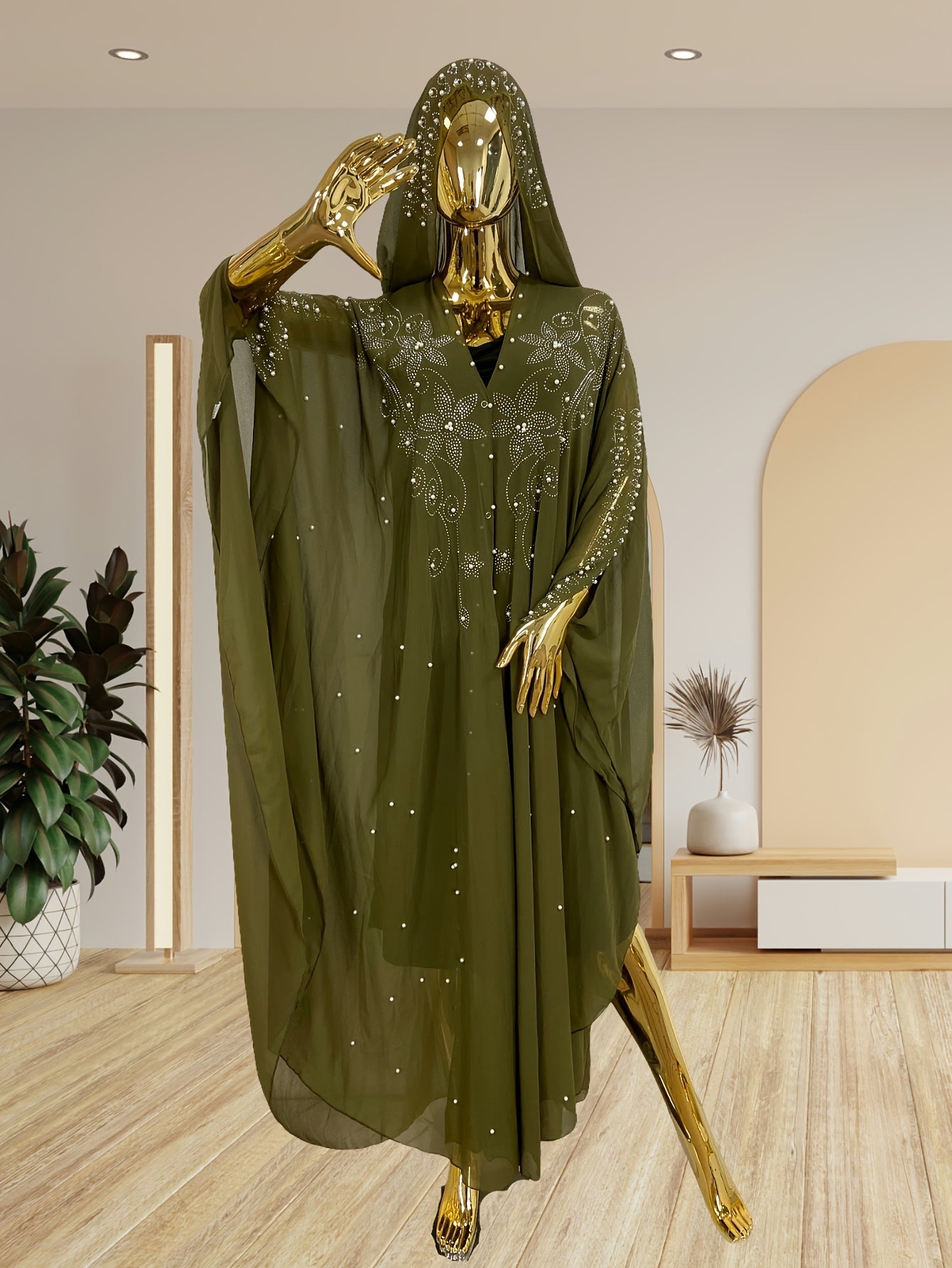 Women's Embellished Cape - Relaxed Fit detail view