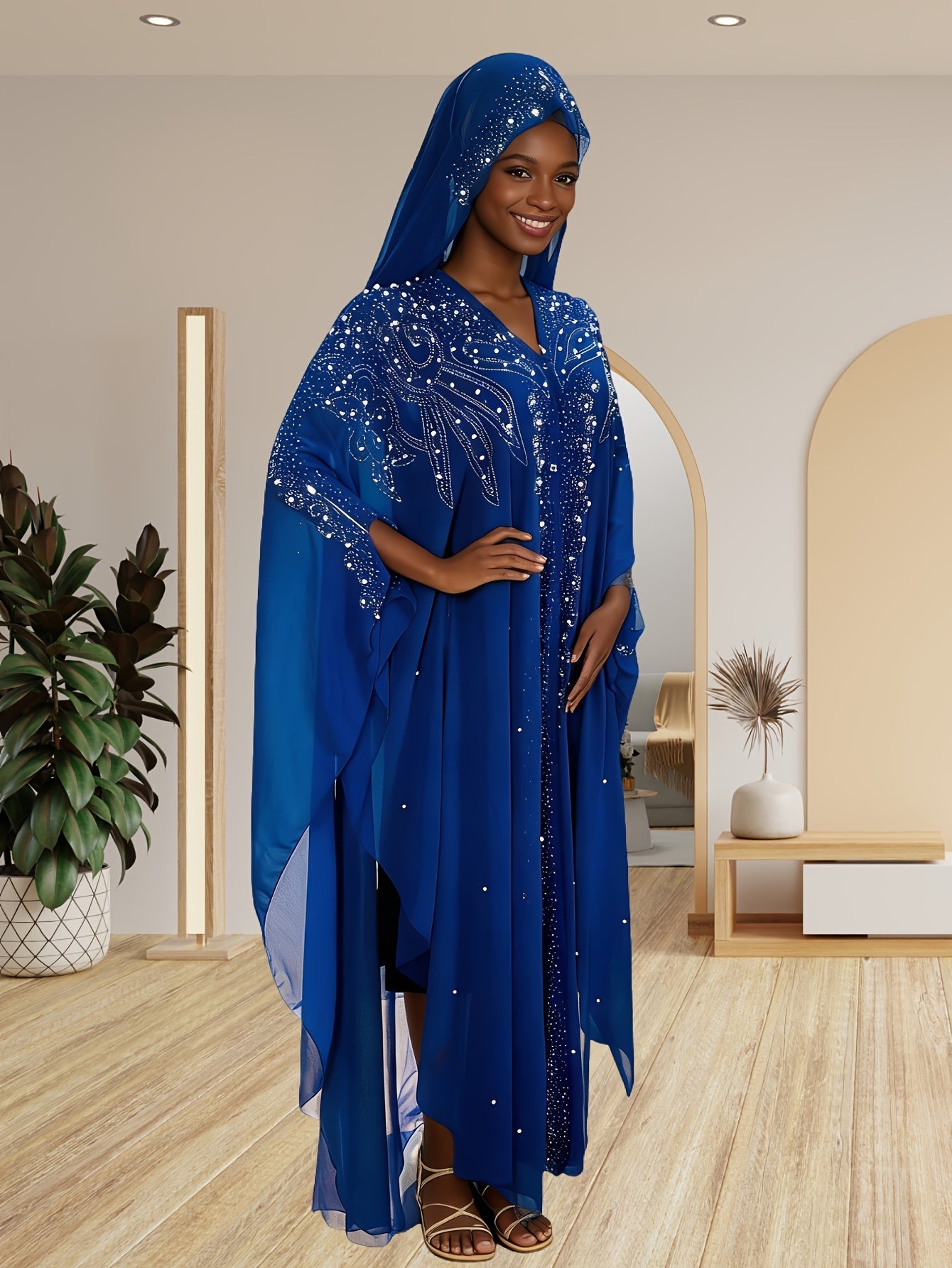 Women's Embellished Shawl - Relaxed Fit – view 9