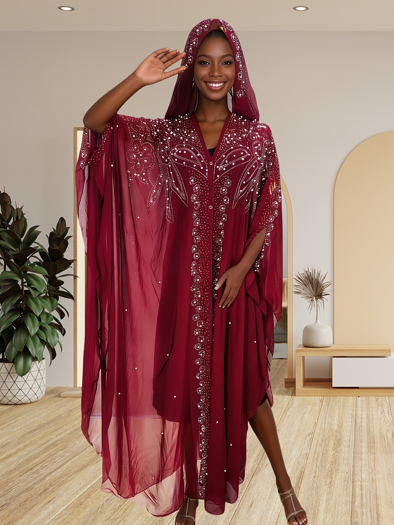 Women's Embellished Shawl - Relaxed Fit – view 11