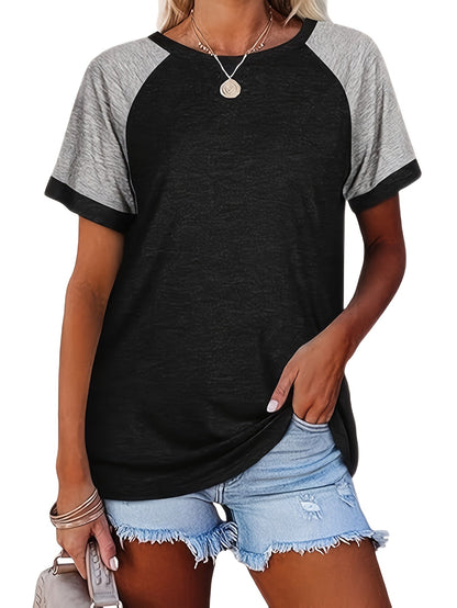 Women's Essential T-Shirt - 3-Pack Round Neck Short Sleeve – 7-Variant Selection detail view