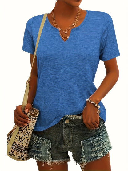 Women's Essential T-Shirt - 3-Pack V-Neck Short Sleeve – Regular fit detail view