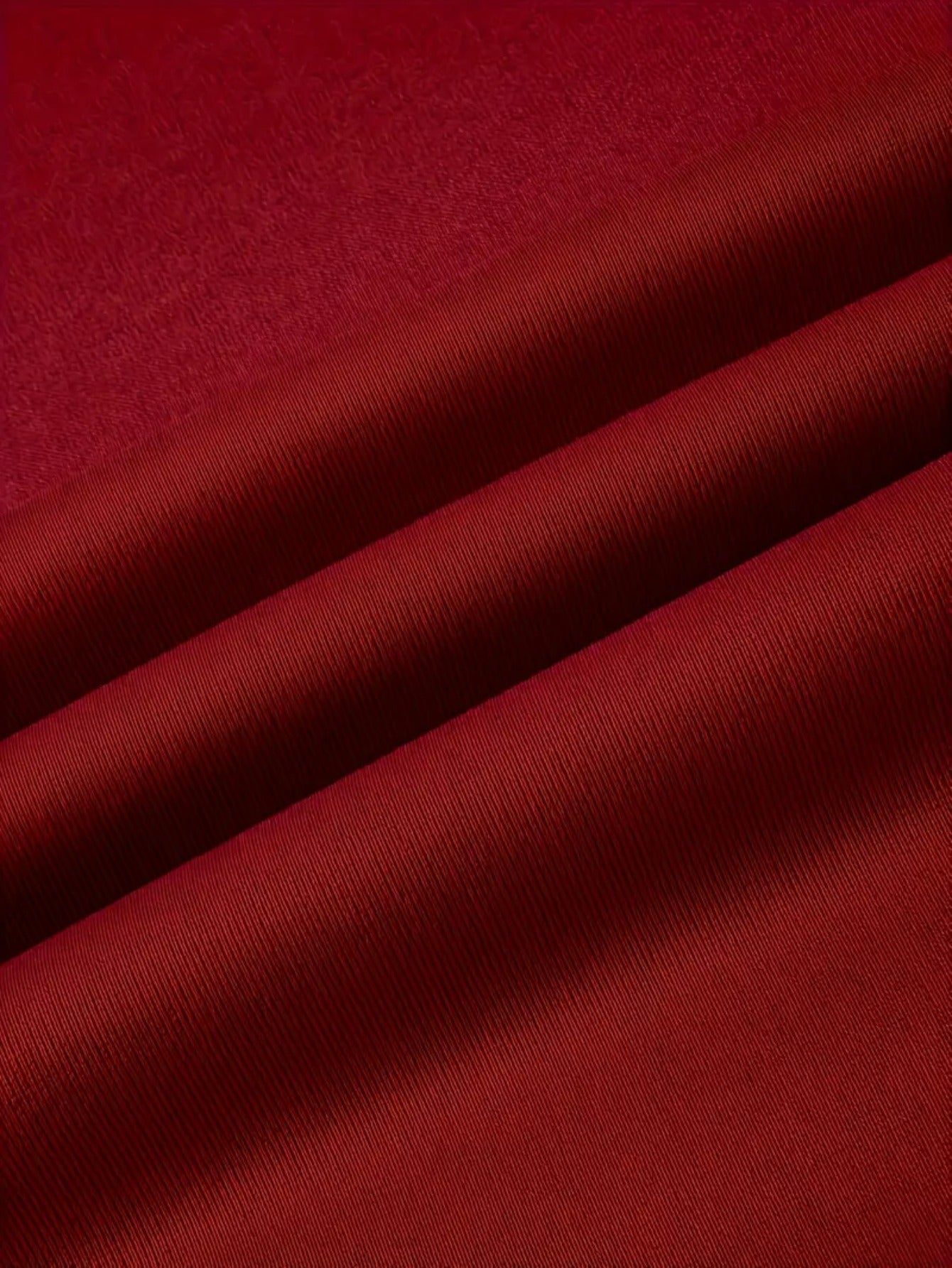 Women's Essential T-Shirt - Crew Neck Long Sleeve – Burgundy detail view