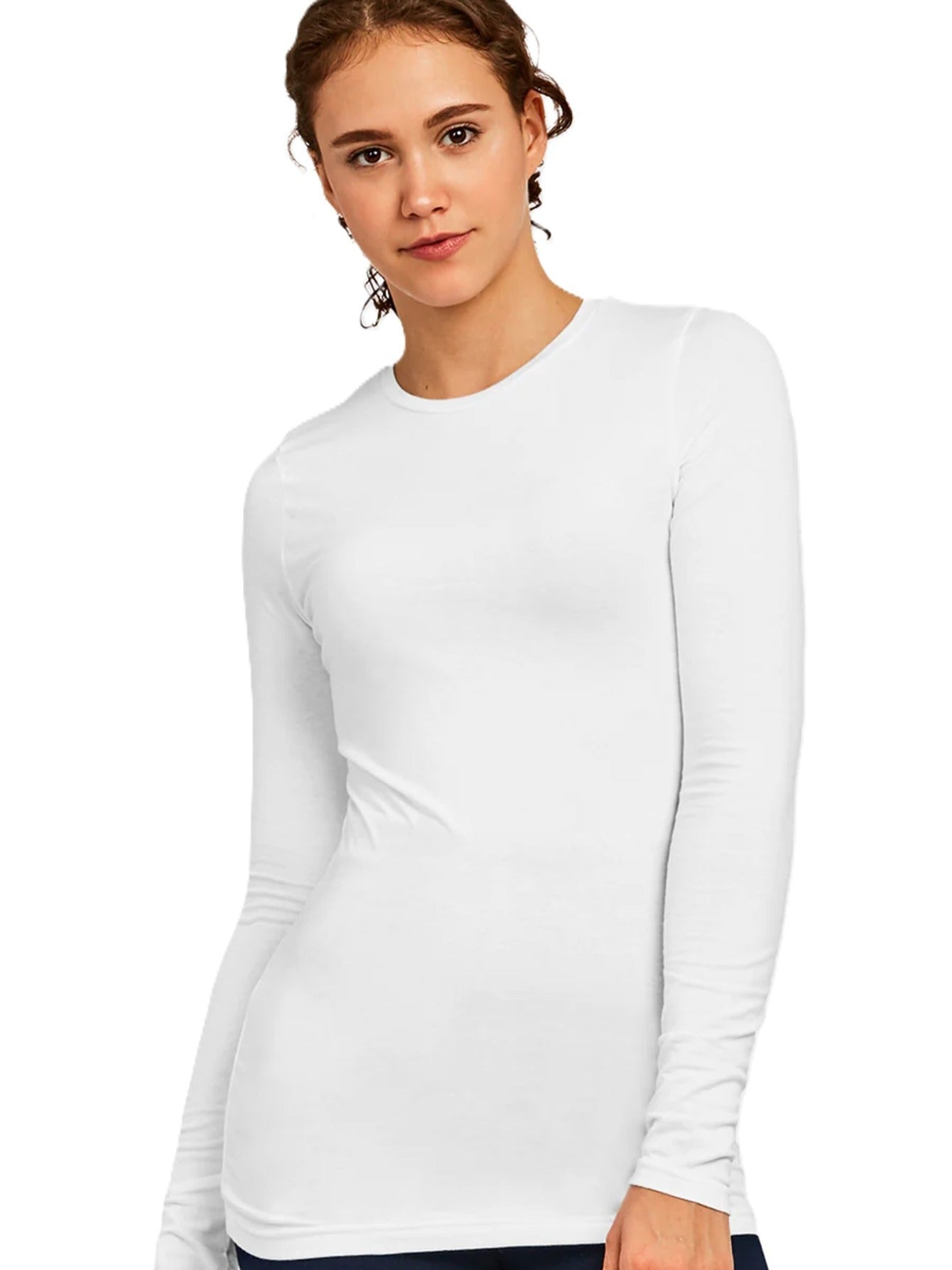 Women's Essential T-Shirt - Crew Neck Long Sleeve – Sizes S–L detail view