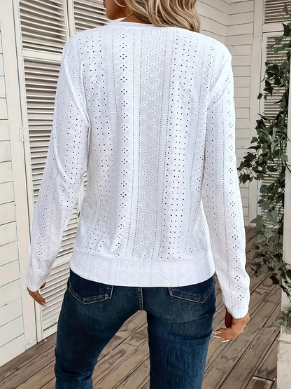 Women's Essential T-Shirt - Crew Neck Long Sleeve – Sizes S–XXL detail view