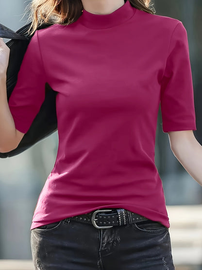 Women's Essential T-Shirt - Crew Neck Short Sleeve – 7-Color Selection detail view
