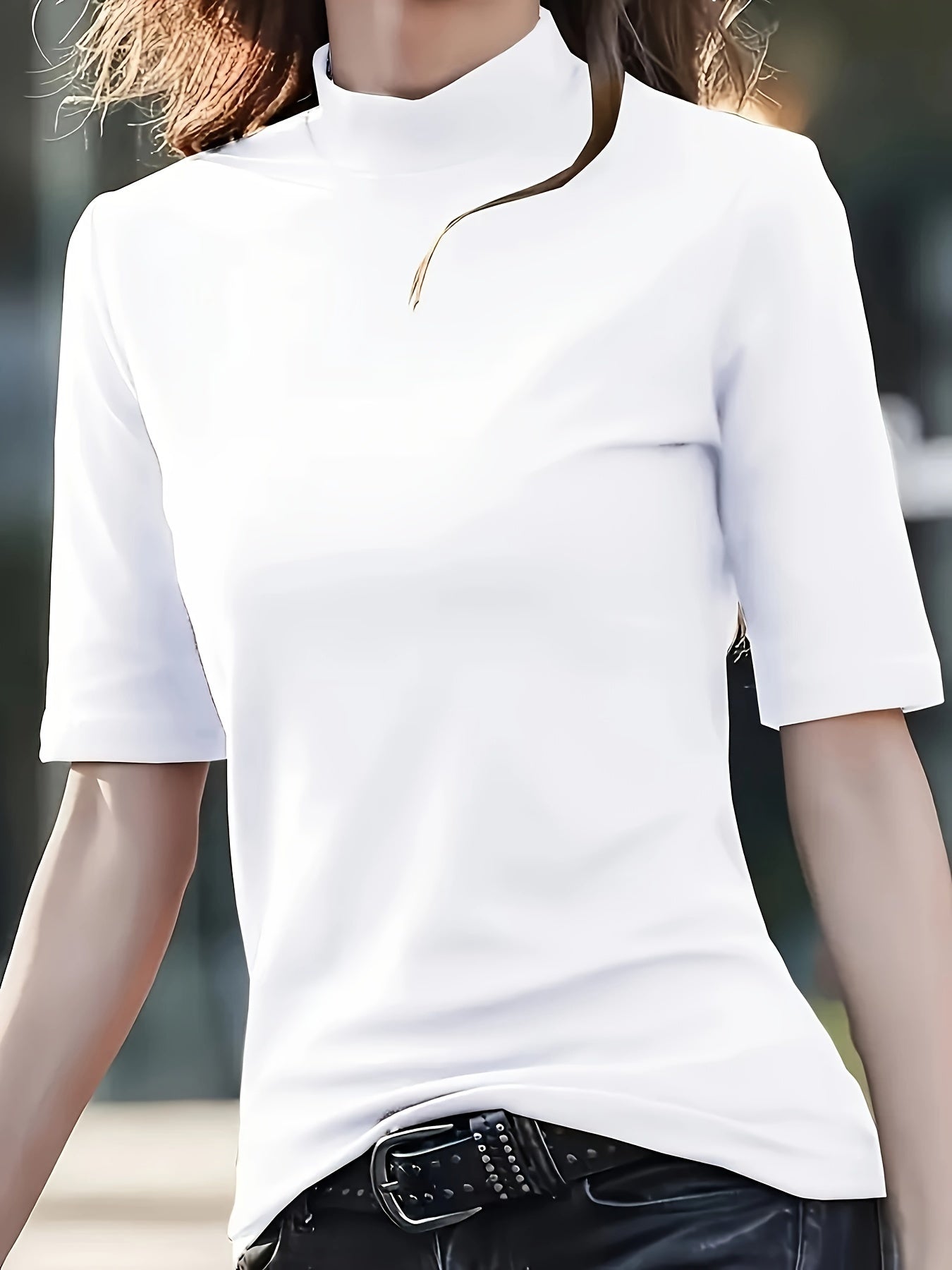 Women's Essential T-Shirt - Crew Neck Short Sleeve – 7-Color Selection detail view