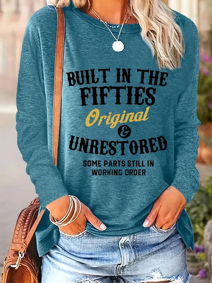 Women's Essential T-Shirt - Round Neck Long Sleeve – 24-Variant Selection detail view