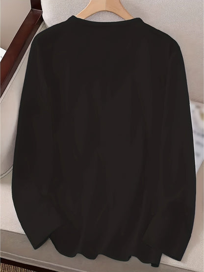 Women's Essential T-Shirt - Round Neck Long Sleeve – 24-Variant Selection detail view