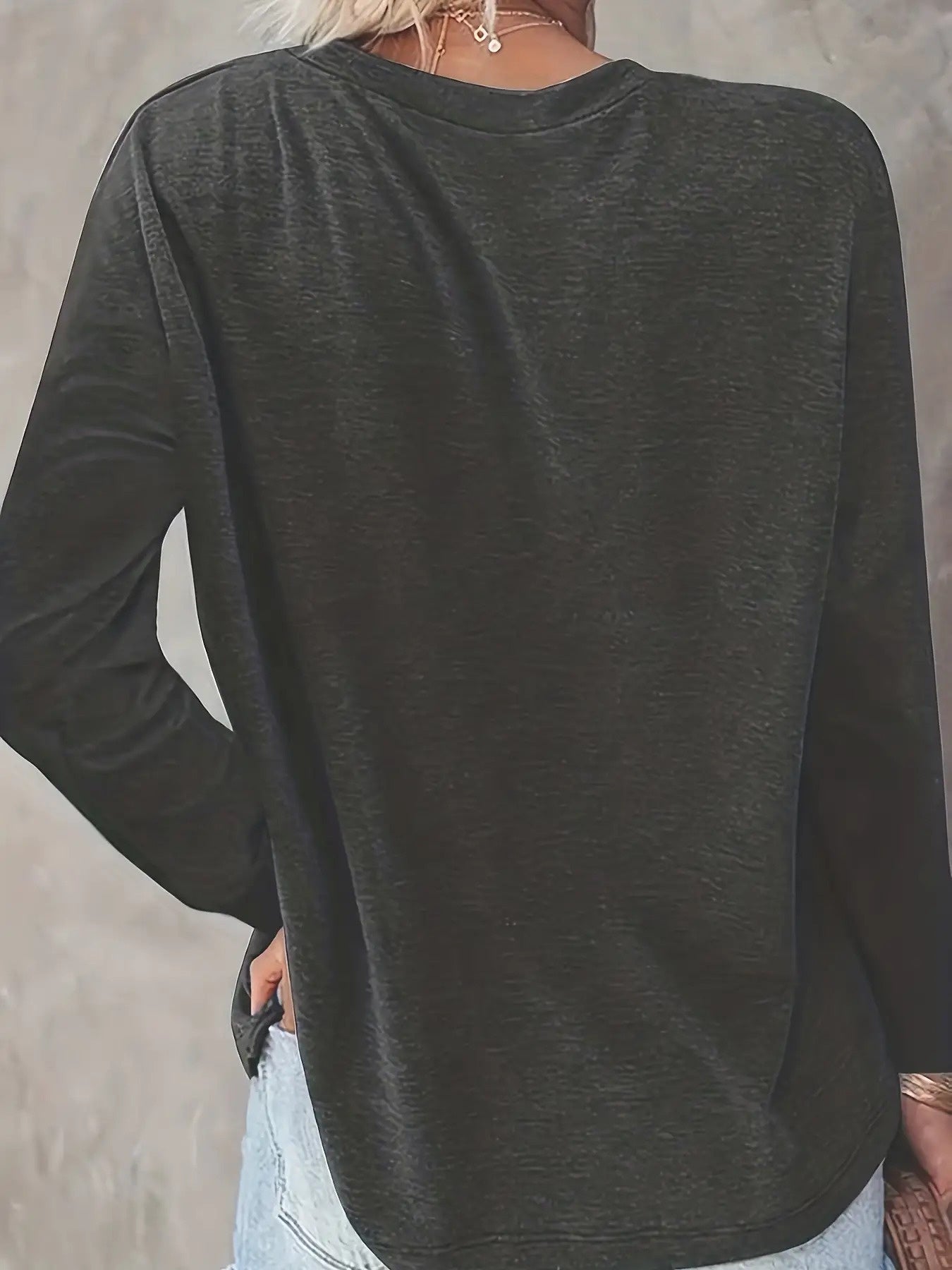 Women's Essential T-Shirt - Round Neck Long Sleeve – 24-Variant Selection detail view