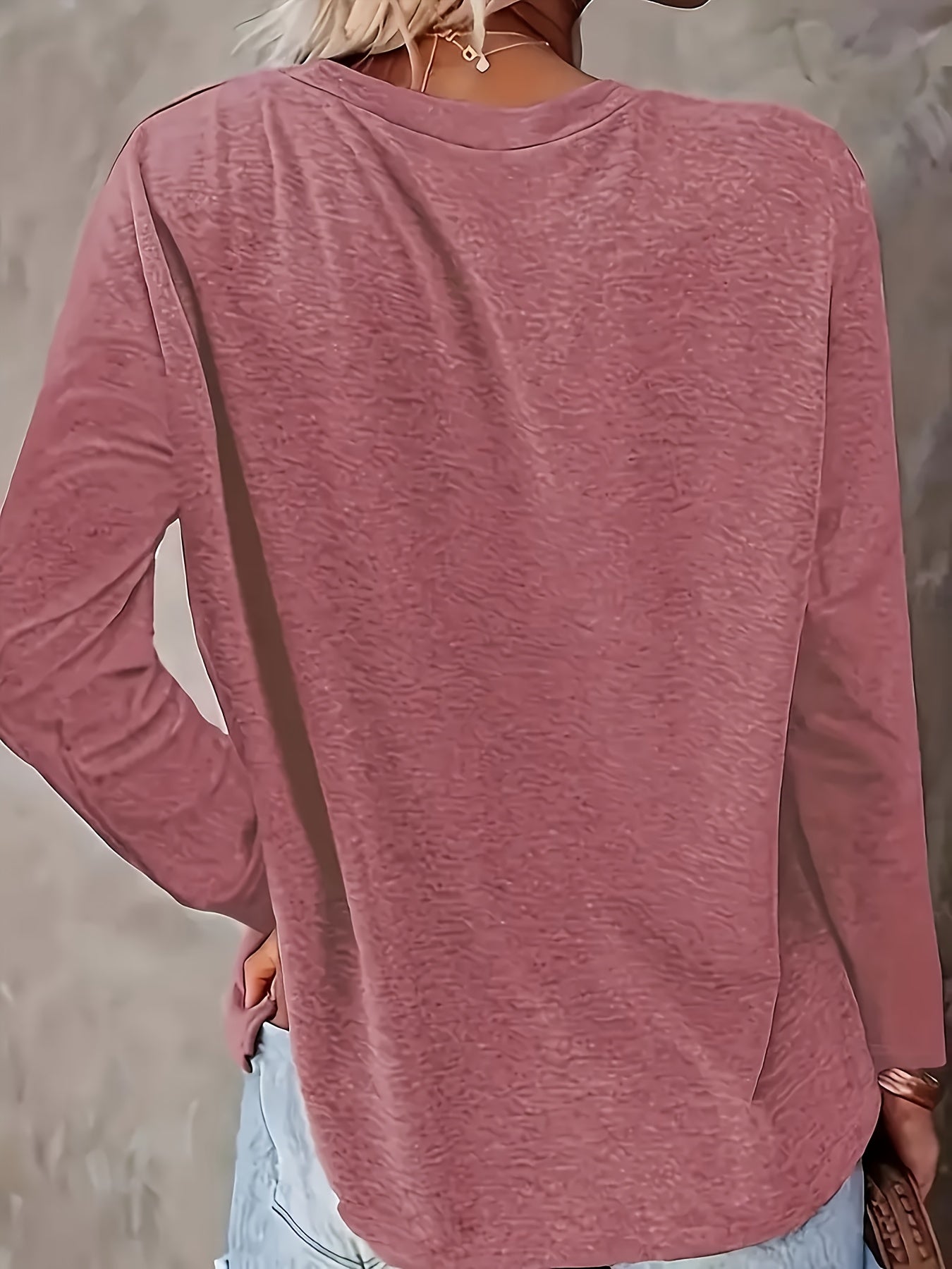 Women's Essential T-Shirt - Round Neck Long Sleeve – 24-Variant Selection detail view