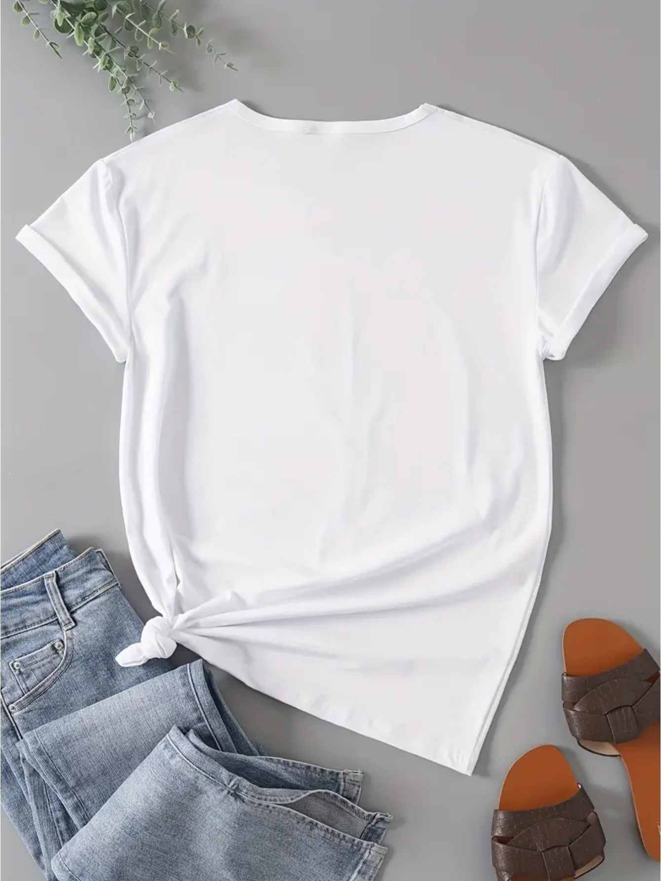 Women's Essential T-Shirt - Round Neck Short Sleeve – Burgundy / Deep Grey detail view