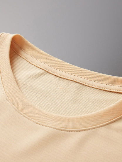 Women's Essential T-Shirt - Round Neck Short Sleeve – Dark Gray / White detail view