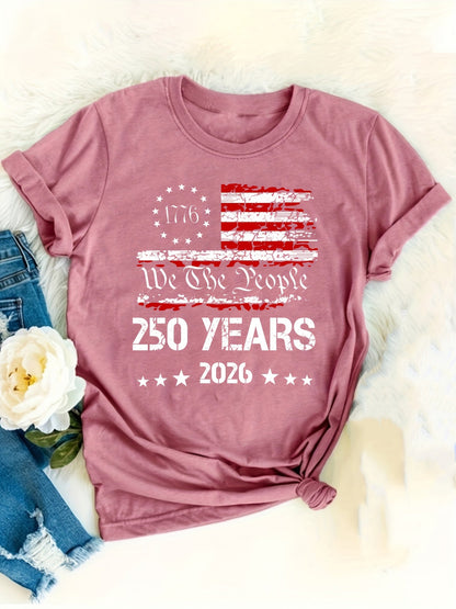 Women's Essential T-Shirt - Round Neck Short Sleeve – Red / Purple detail view