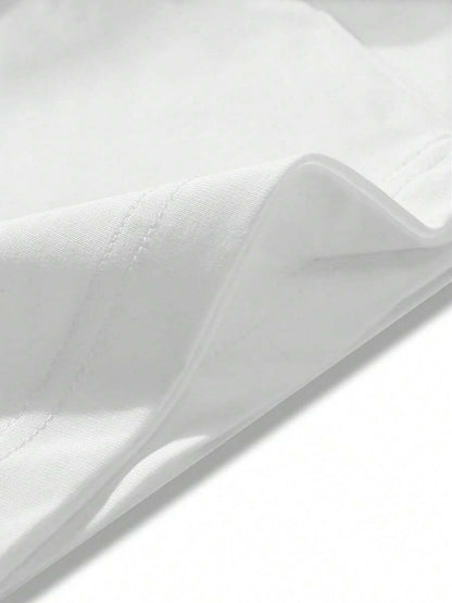 Women's Essential T-Shirt - Round Neck Short Sleeve – Regular fit / Black / White detail view