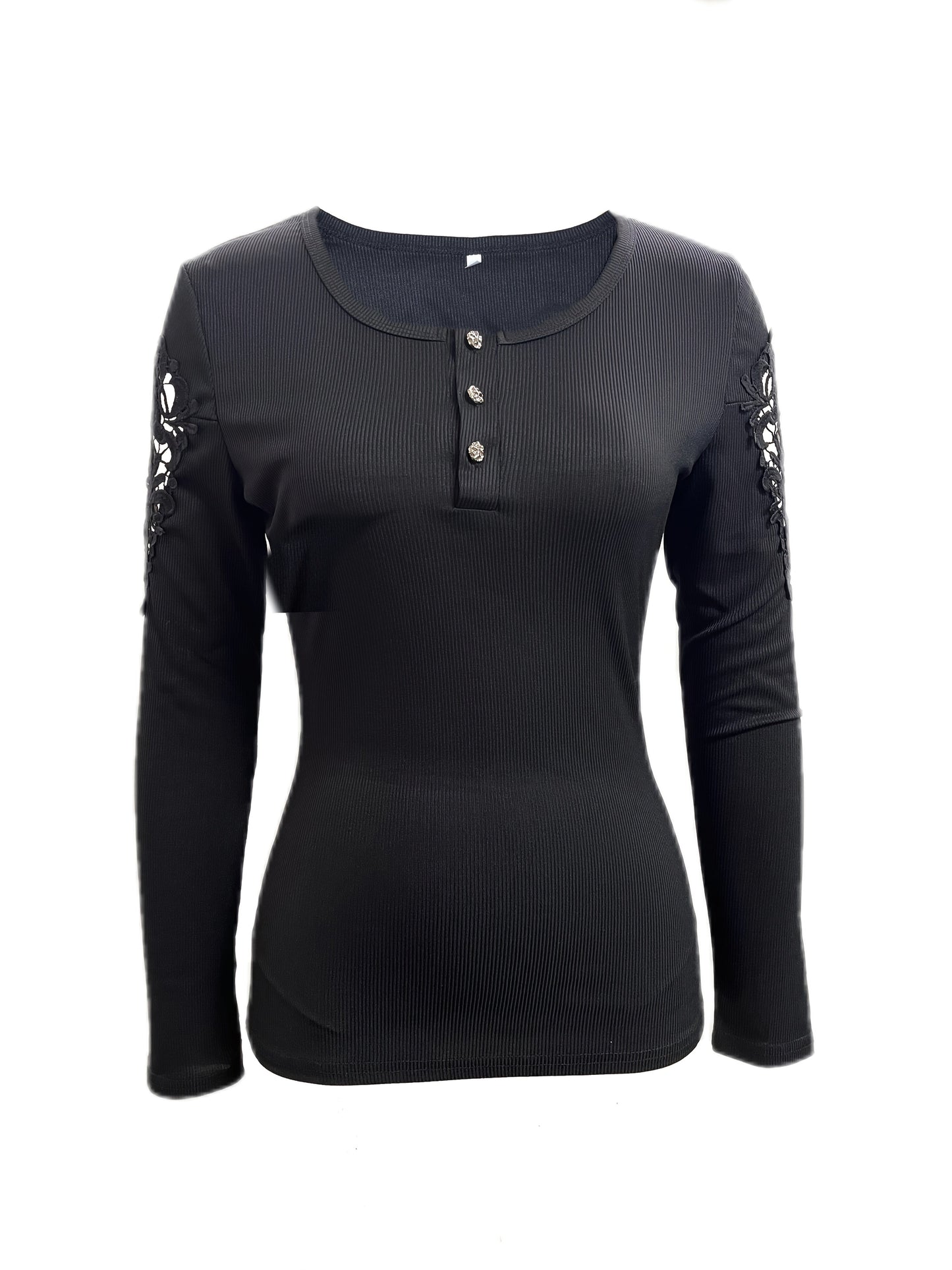 Women's Essential T-Shirt - Round Neck Short Sleeve – Slim fit / Sizes S–XXL detail view