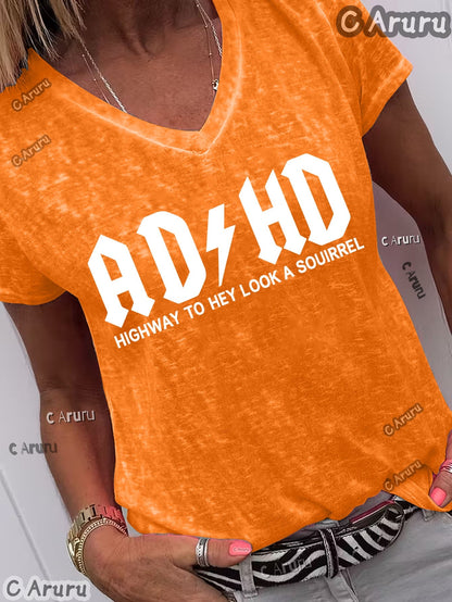 Women's Essential T-Shirt - V-Neck Short Sleeve – Grass Green / Purple – Green option – view 3