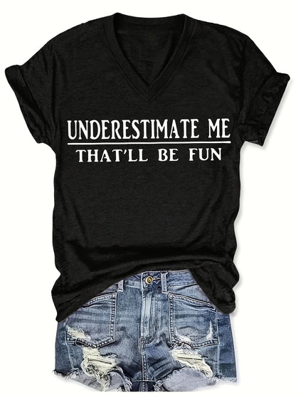 Women's Essential T-Shirt - V-Neck Short Sleeve – Purple / White – Purple option – view 5