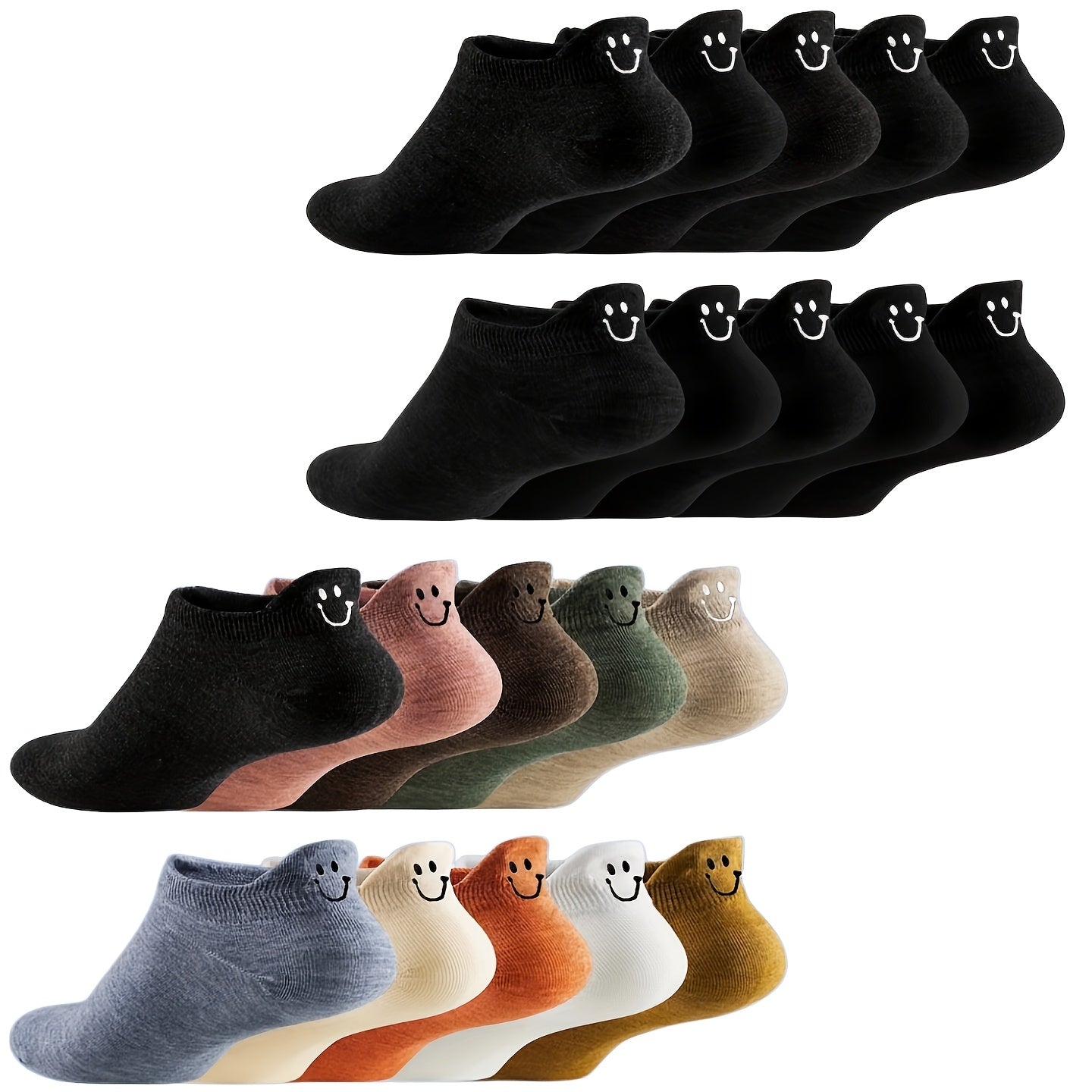 Women's Everyday Ankle Socks - 10-Pair Pack – Polyester blend – main product image