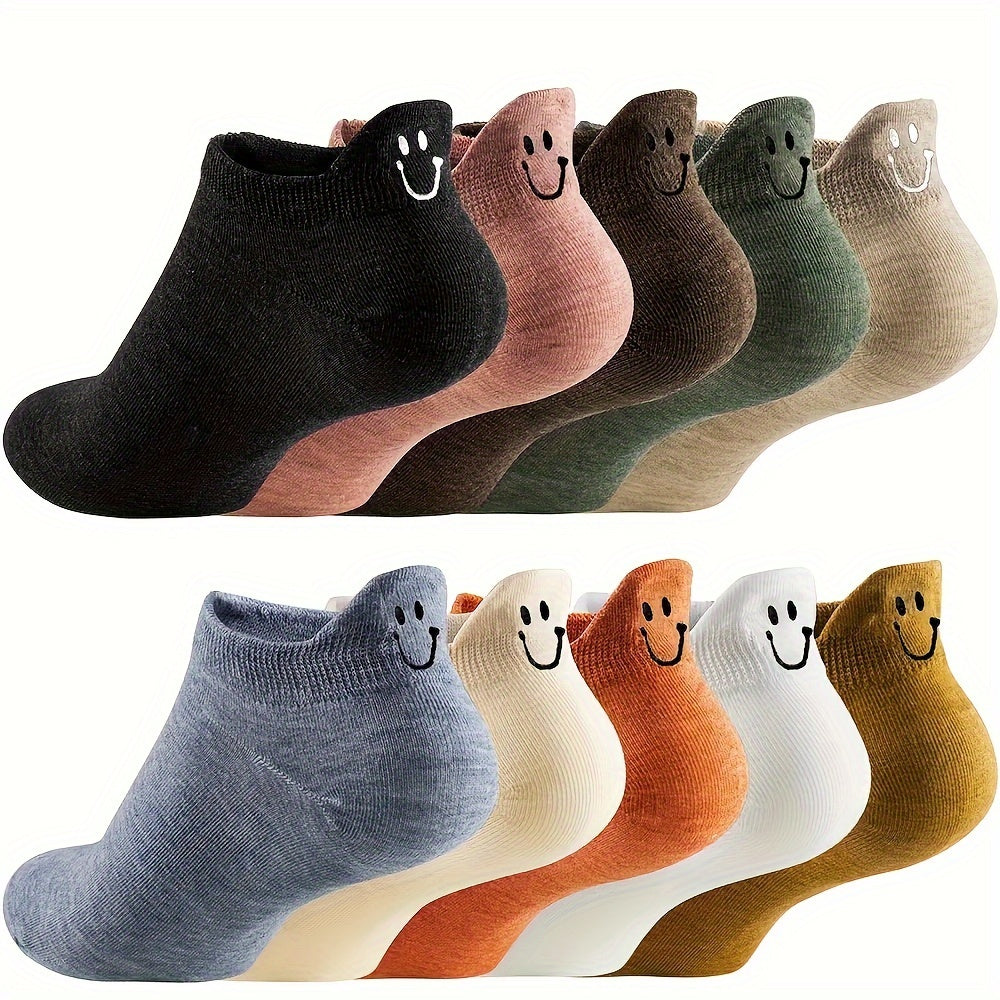 Women's Everyday Ankle Socks - 10-Pair Pack – Polyester blend – view 2