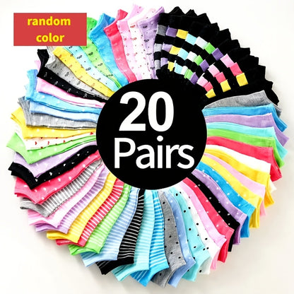 Women's Everyday Ankle Socks - 20-Pair Pack – Polyester blend – main product image