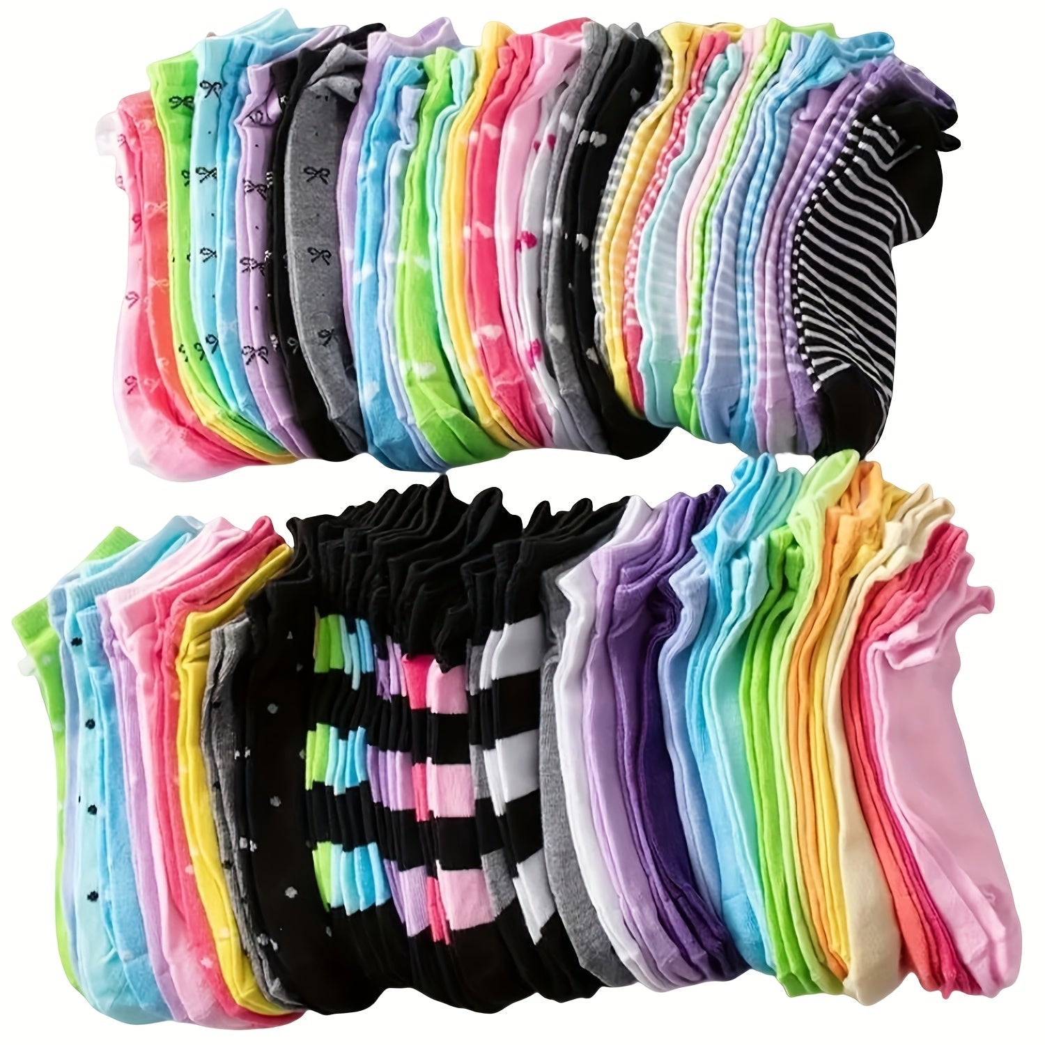 Women's Everyday Ankle Socks - 20-Pair Pack – Polyester blend – view 3