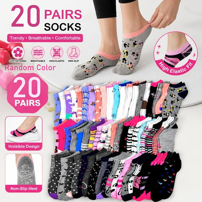 Women's Everyday Ankle Socks - 20-Pair Pack – See product label – main product image