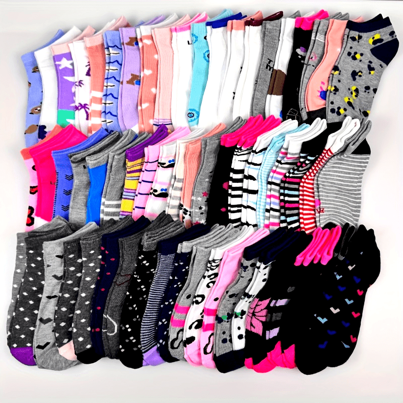 Women's Everyday Ankle Socks - 20-Pair Pack – See product label – view 2