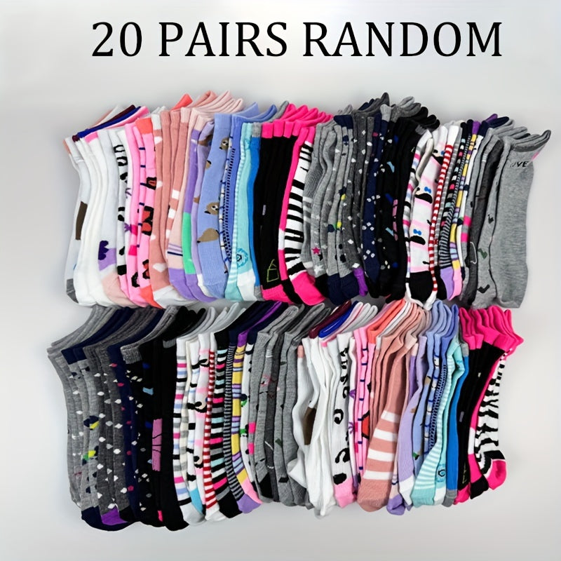 Women's Everyday Ankle Socks - 20-Pair Pack – See product label – view 4